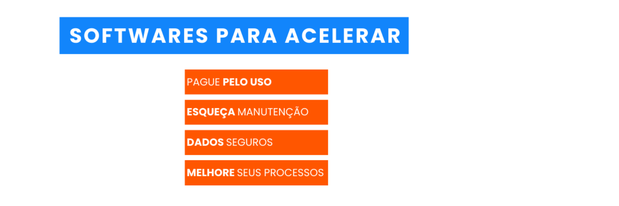 Cloud - SAAS - Softwares de aceleração - wbsite, e-commerce, servicedesk, CRM, Agenda e Workflow