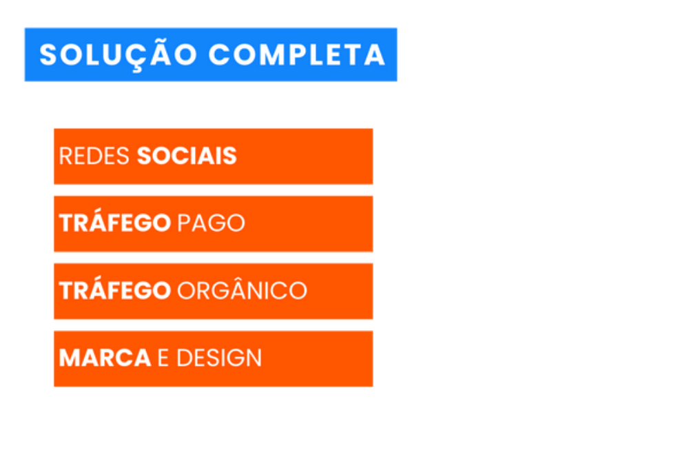 Marketing - Solução completa - Redes sociais, tráfego pago, tráfego orgânico, marca e design